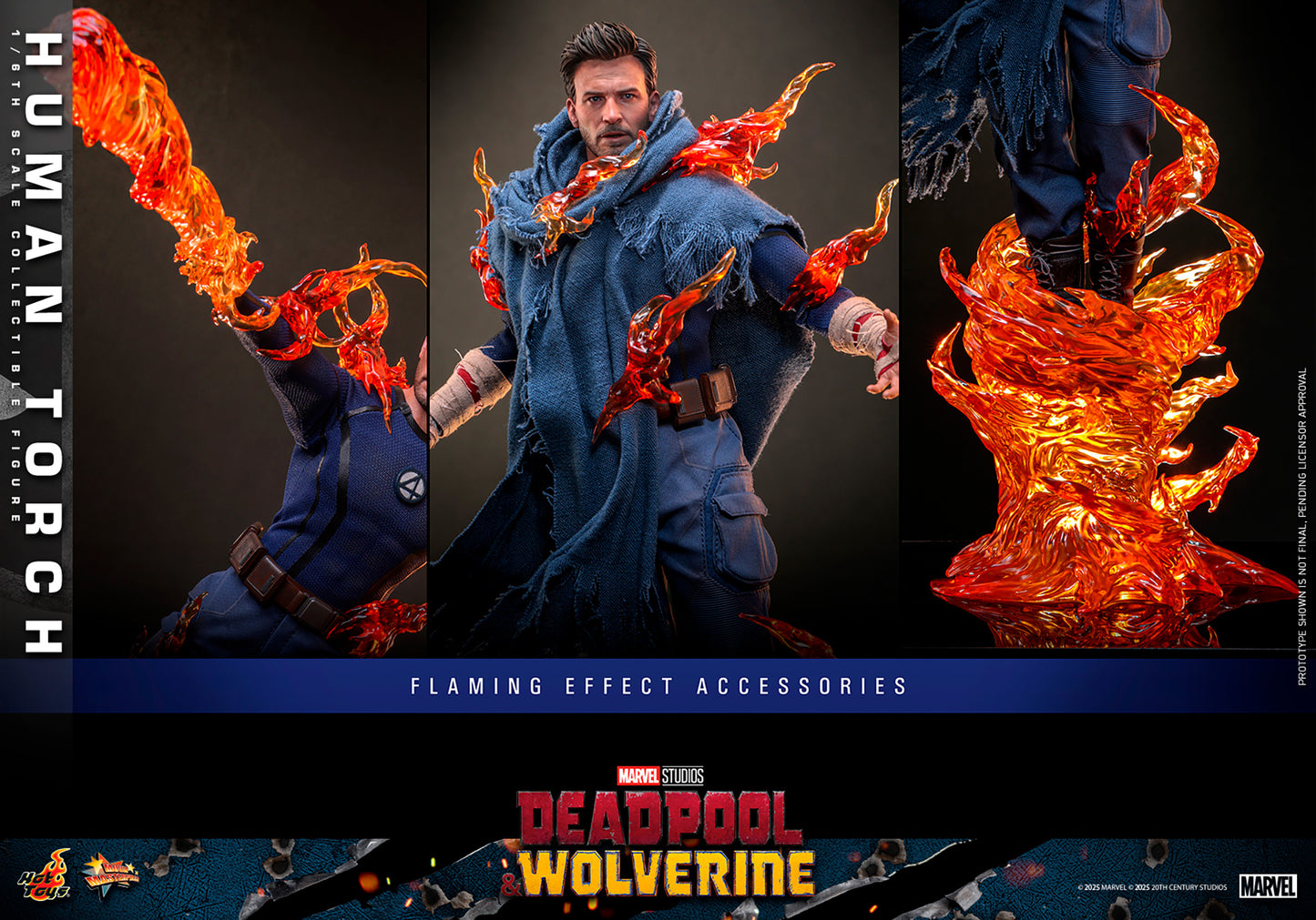 Deadpool & Wolverine MMS789 Human Torch 1/6th Scale Collectible Figure