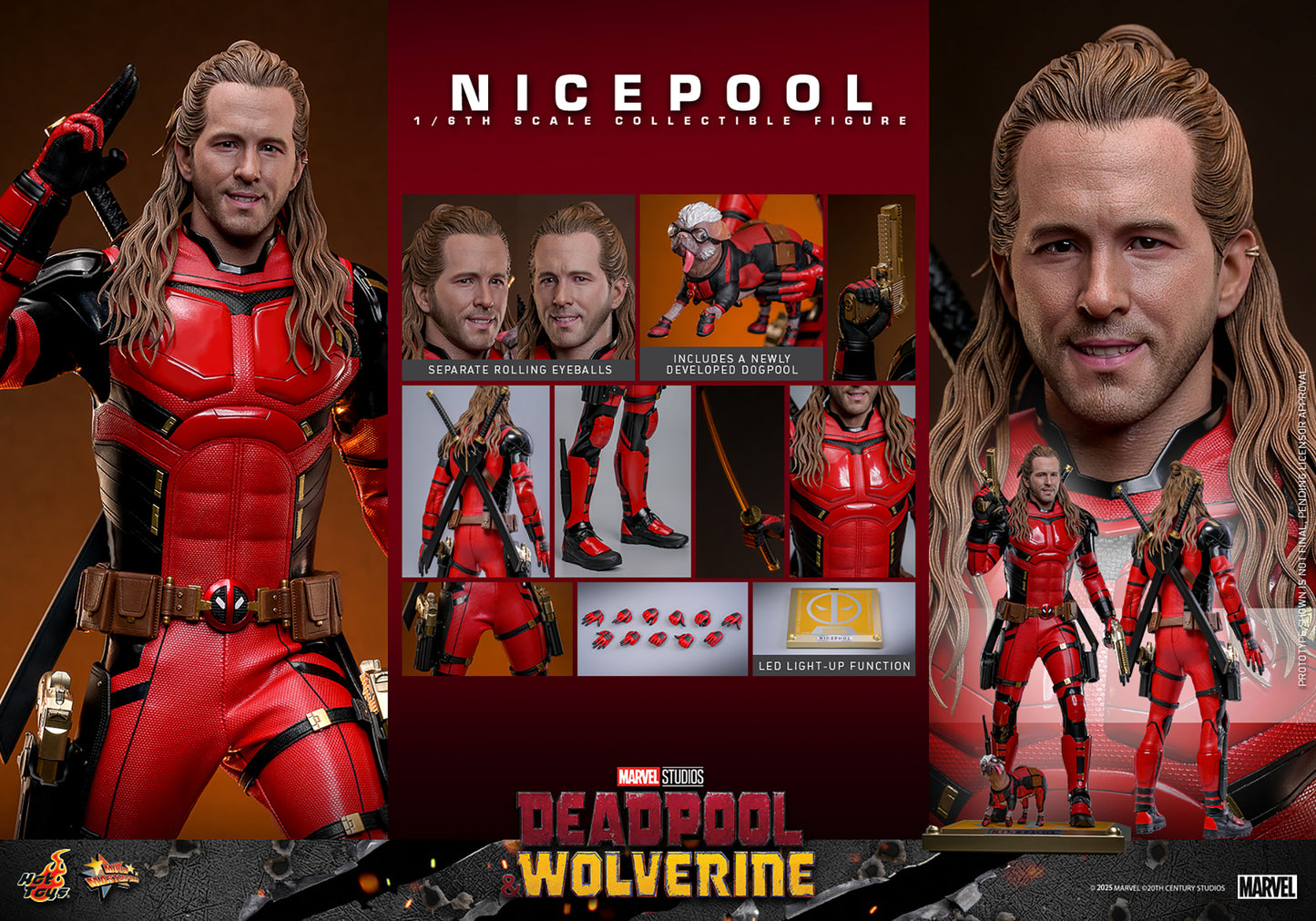 Deadpool & Wolverine MMS788 Nicepool 1/6th Scale Collectible Figure