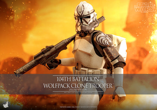 Star Wars: The Clone Wars TMS143 104th Battalion Wolfpack Clone Trooper Deluxe 1/6th Scale Collectible Figure