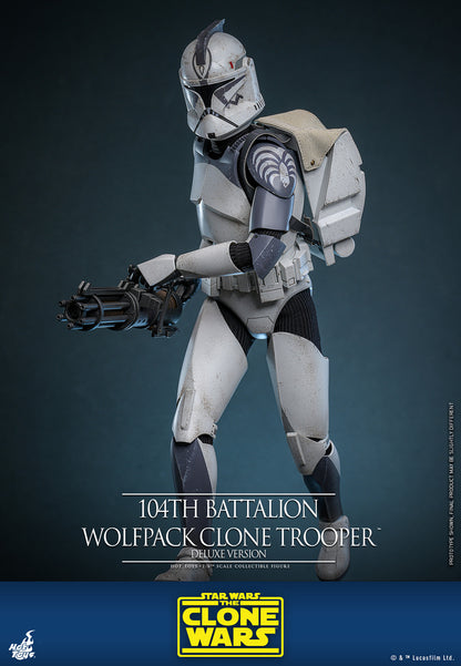 Star Wars: The Clone Wars TMS143 104th Battalion Wolfpack Clone Trooper Deluxe 1/6th Scale Collectible Figure