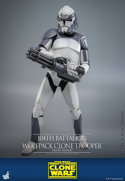 Star Wars: The Clone Wars TMS143 104th Battalion Wolfpack Clone Trooper Deluxe 1/6th Scale Collectible Figure