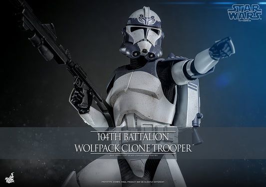 Star Wars: The Clone Wars TMS142 104th Battalion Wolfpack Clone Trooper 1/6th Scale Collectible Figure
