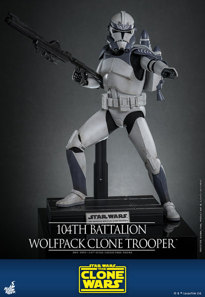 Star Wars: The Clone Wars TMS142 104th Battalion Wolfpack Clone Trooper 1/6th Scale Collectible Figure