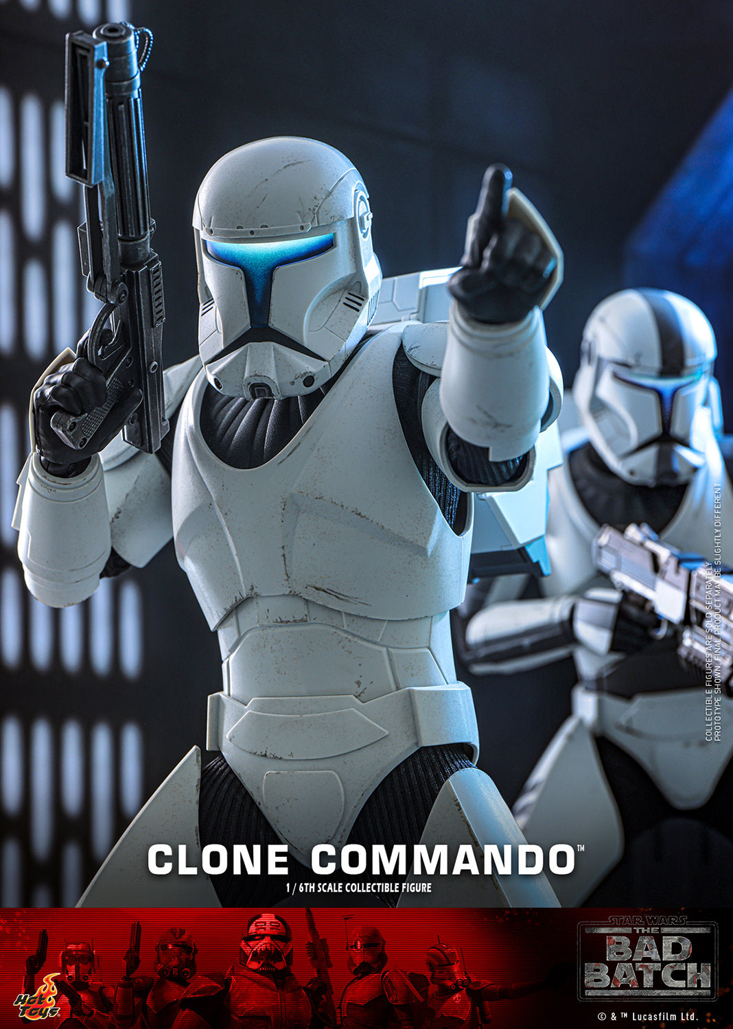 Star Wars: The Bad Batch TMS131 Clone Commando 1/6th Scale Collectible Figure