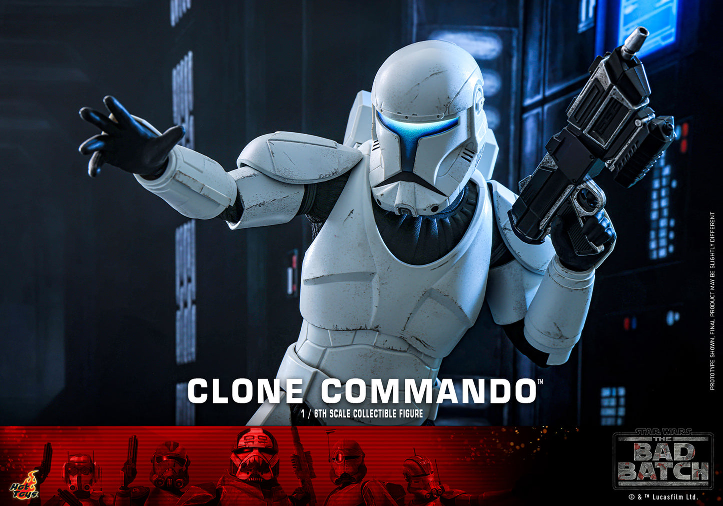 Star Wars: The Bad Batch TMS131 Clone Commando 1/6th Scale Collectible Figure