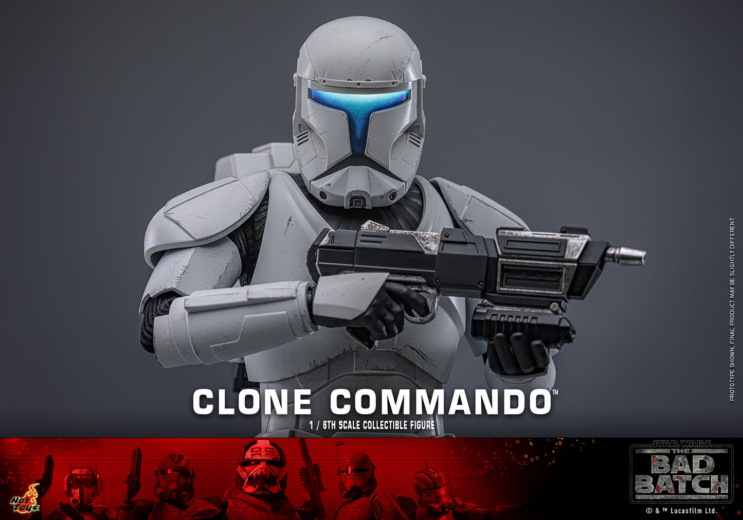 Star Wars: The Bad Batch TMS131 Clone Commando 1/6th Scale Collectible Figure