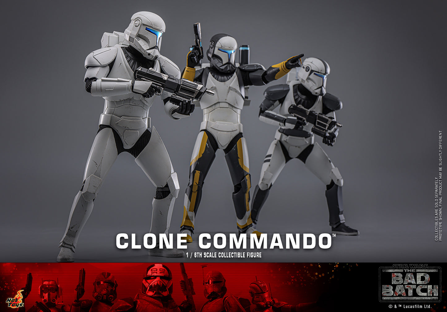 Star Wars: The Bad Batch TMS131 Clone Commando 1/6th Scale Collectible Figure