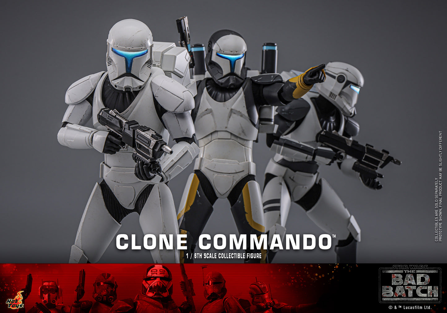 Star Wars: The Bad Batch TMS131 Clone Commando 1/6th Scale Collectible Figure