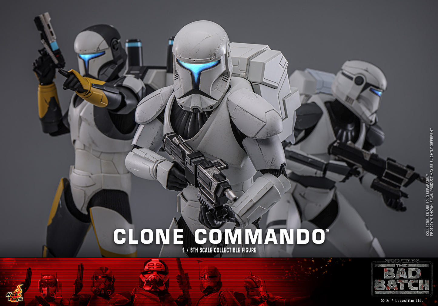 Star Wars: The Bad Batch TMS131 Clone Commando 1/6th Scale Collectible Figure