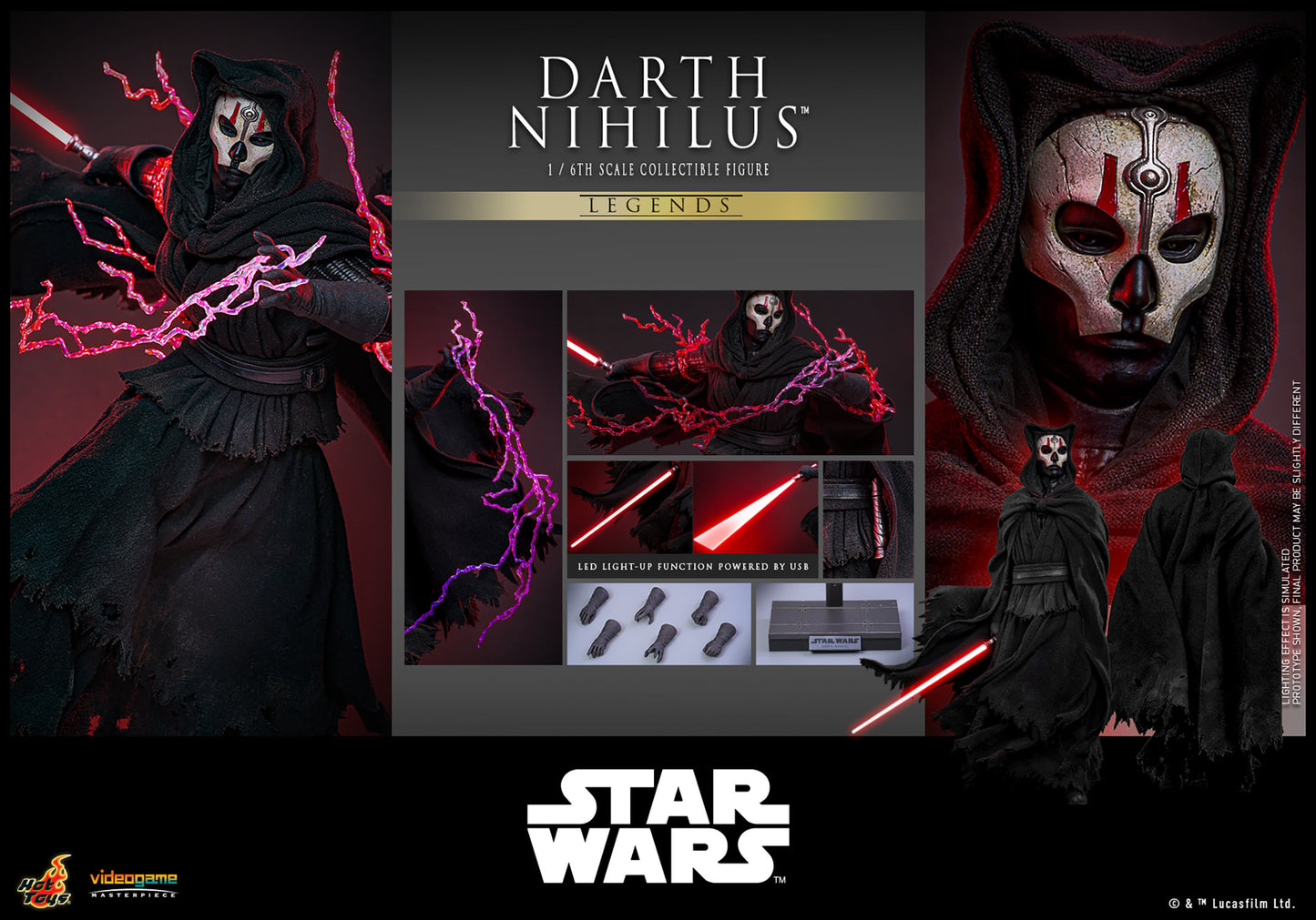 Pre-Order -  Star Wars: Knights of the Old Republic VGM72 Darth Nihilus 1/6th Scale Collectible Figure