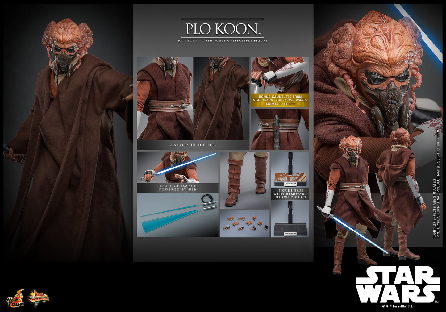 Star Wars: Revenge of the Sith MMS785 Plo Koon 1/6th Scale Collectible Figure