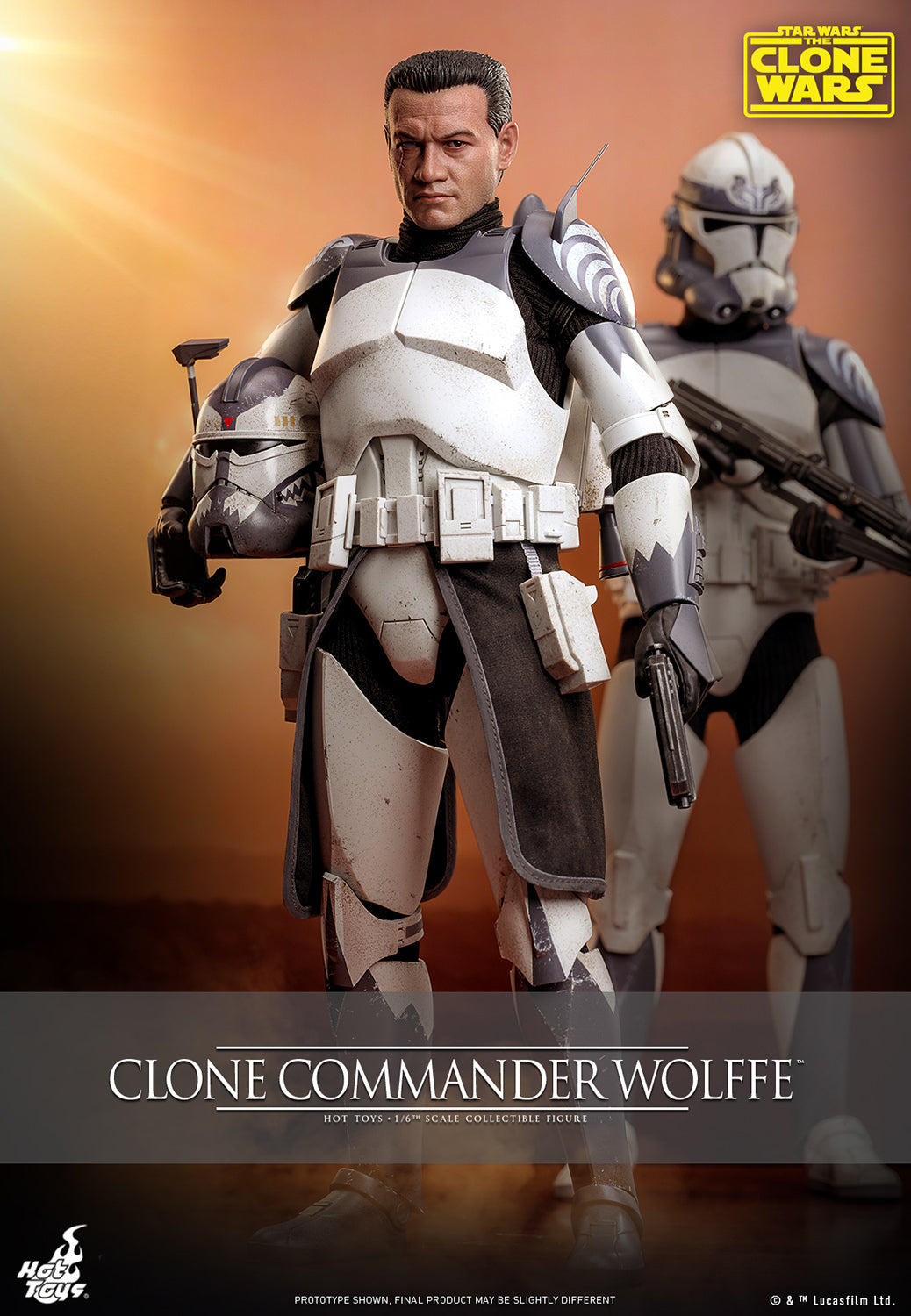 Star Wars: The Clone Wars TMS141 Clone Commander Wolffe 1/6th Scale Collectible Figure