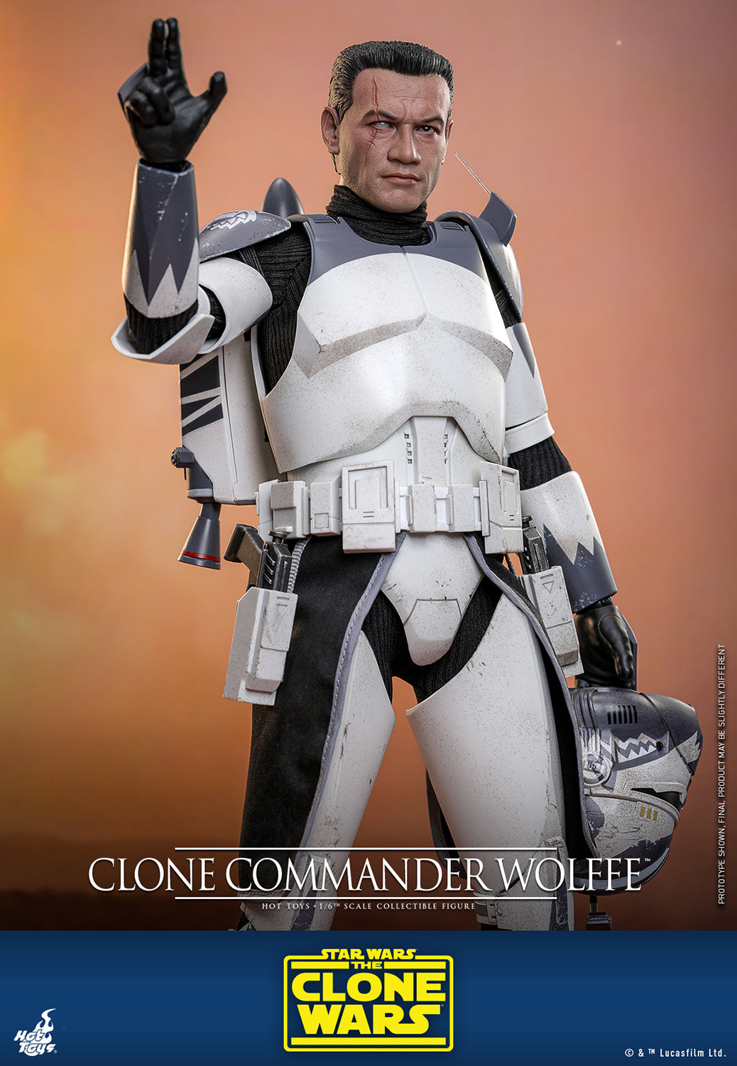 Star Wars: The Clone Wars TMS141 Clone Commander Wolffe 1/6th Scale Collectible Figure