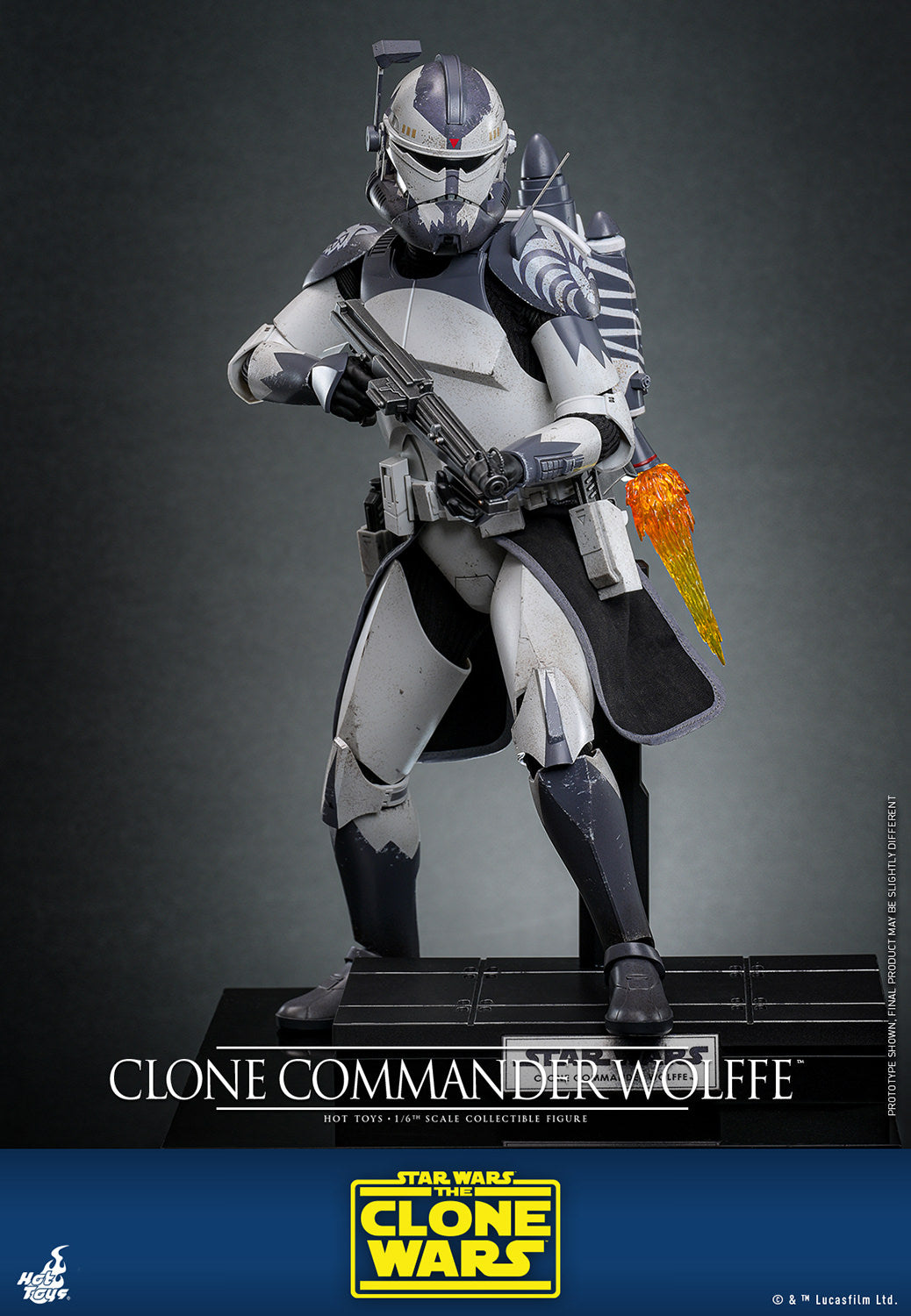 Star Wars: The Clone Wars TMS141 Clone Commander Wolffe 1/6th Scale Collectible Figure