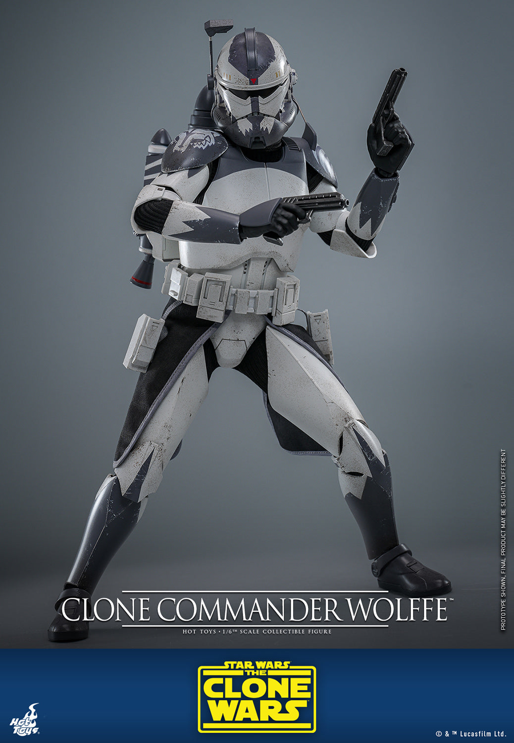 Star Wars: The Clone Wars TMS141 Clone Commander Wolffe 1/6th Scale Collectible Figure