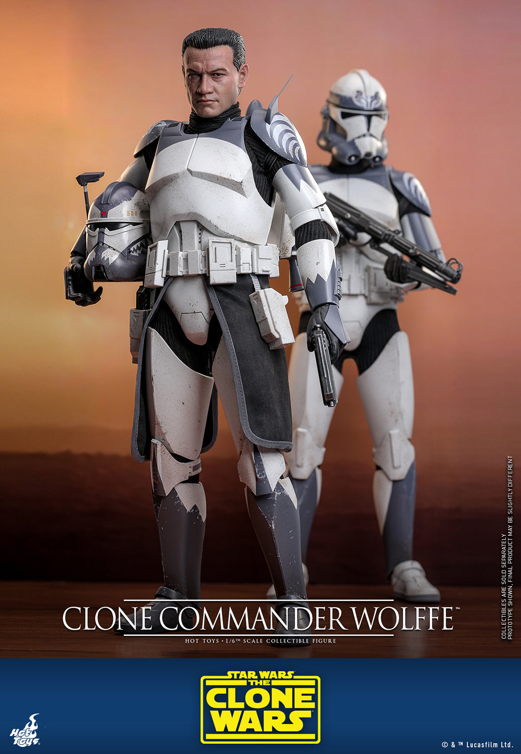 Star Wars: The Clone Wars TMS141 Clone Commander Wolffe 1/6th Scale Collectible Figure