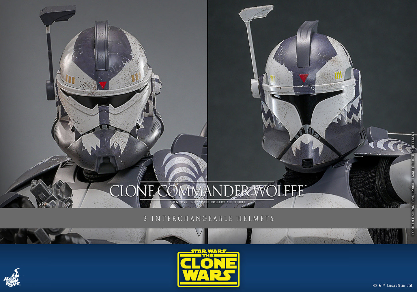 Star Wars: The Clone Wars TMS141 Clone Commander Wolffe 1/6th Scale Collectible Figure