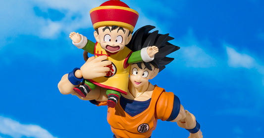 Dragon Ball S.H.Figuarts Son Goku & Son Gohan -childhood- and Kintoun Flying Nimbus (Japan Version) w/shipper box