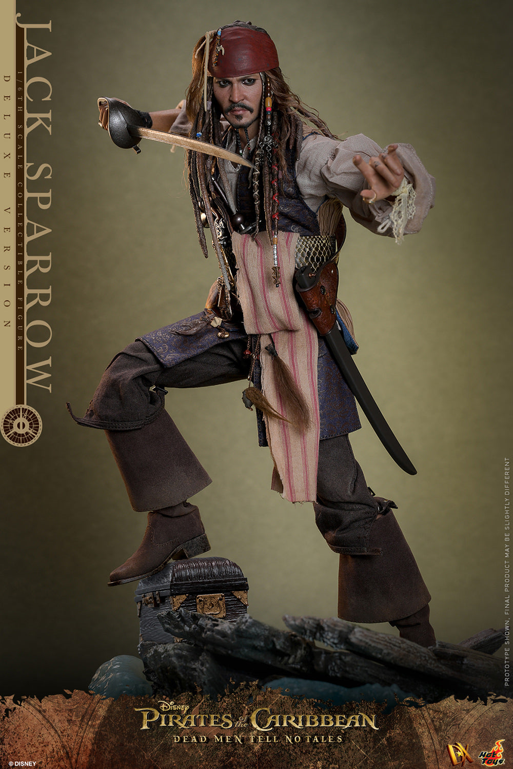 Pirates of the Caribbean: Dead Men Tell No Tales DX38 Captain Jack Sparrow (Deluxe Ver.) 1/6th Scale Collectible Figure