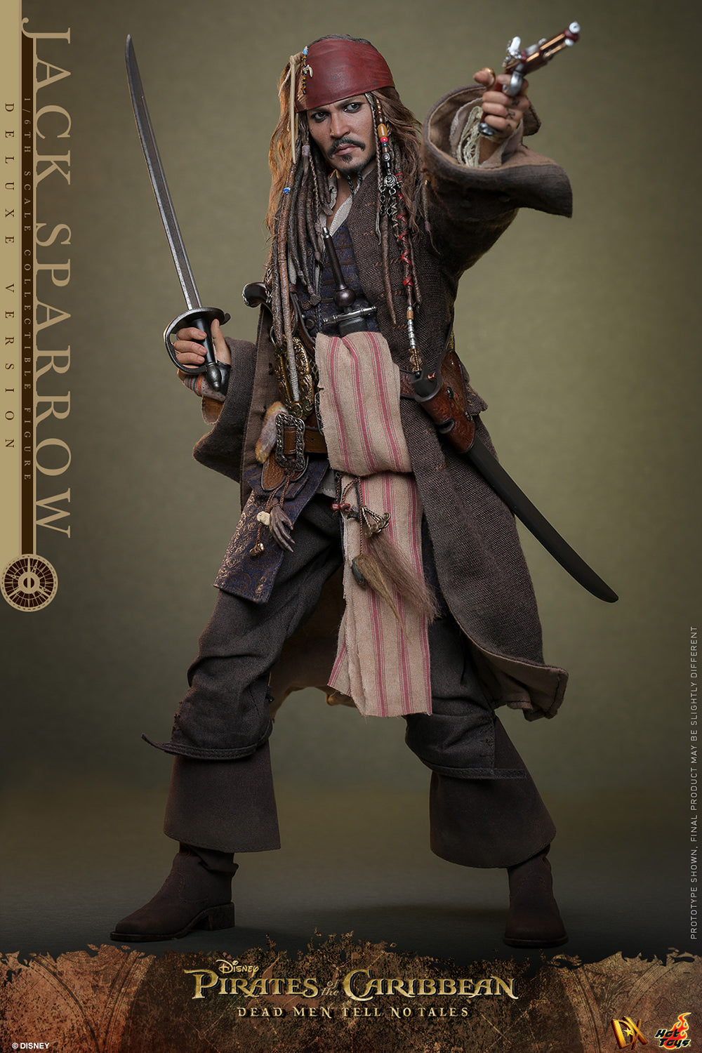 Pirates of the Caribbean: Dead Men Tell No Tales DX38 Captain Jack Sparrow (Deluxe Ver.) 1/6th Scale Collectible Figure