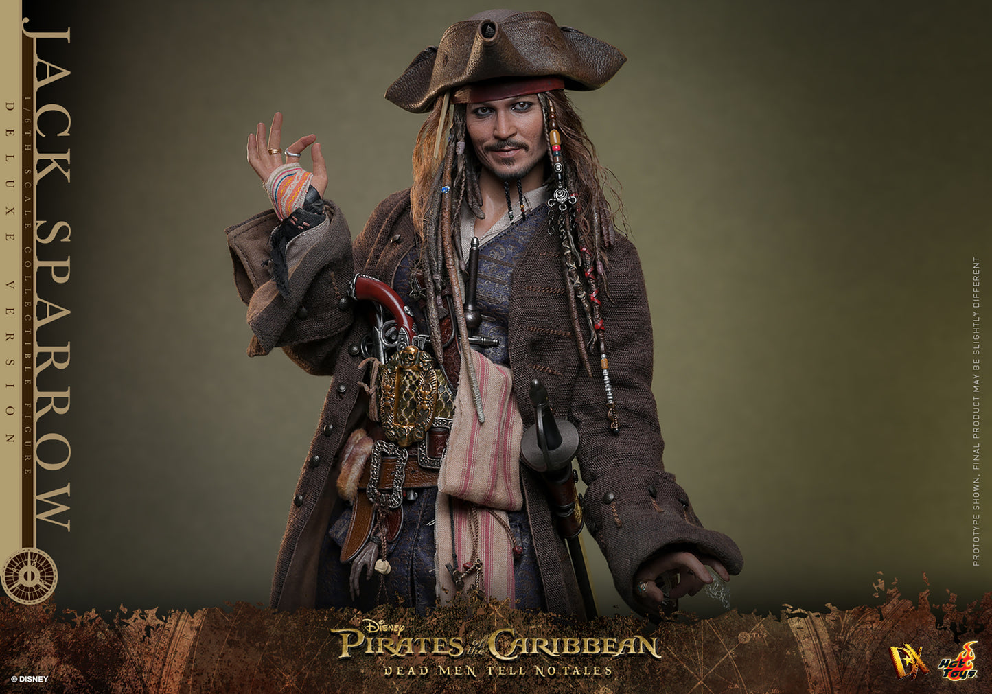 Pirates of the Caribbean: Dead Men Tell No Tales DX38 Captain Jack Sparrow (Deluxe Ver.) 1/6th Scale Collectible Figure