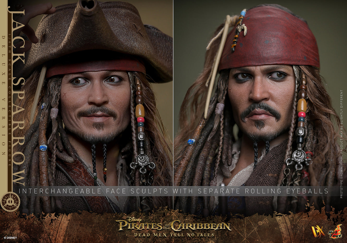 Pirates of the Caribbean: Dead Men Tell No Tales DX38 Captain Jack Sparrow (Deluxe Ver.) 1/6th Scale Collectible Figure
