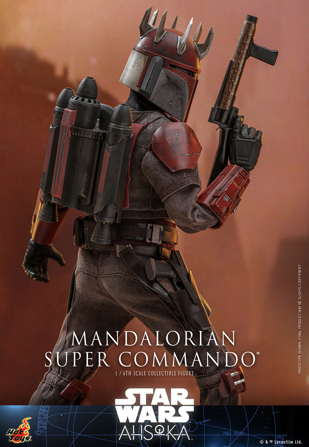 Star Wars: Ahsoka TMS127 Mandalorian Super Commando 1/6th Scale Collectible Figure