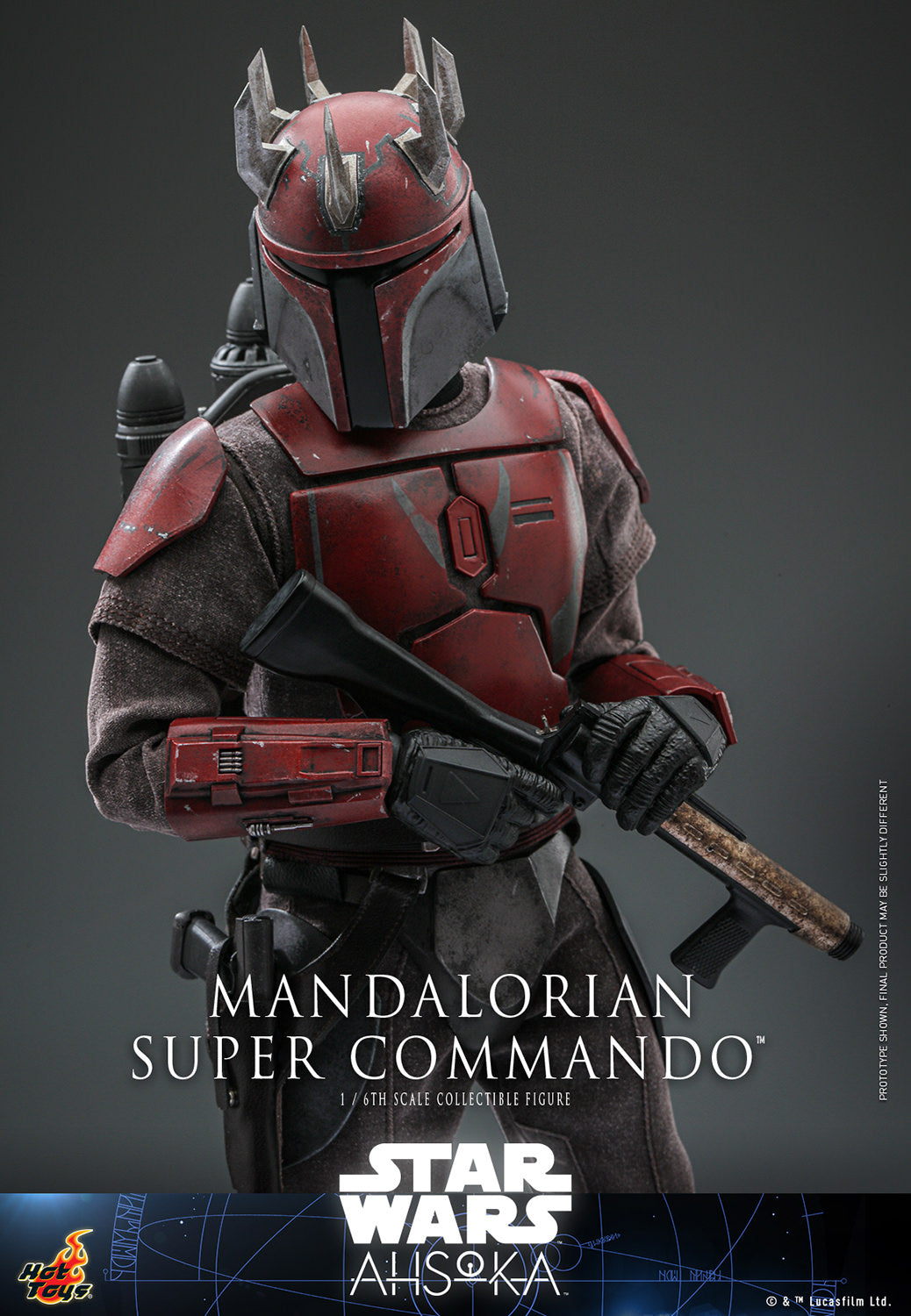 Star Wars: Ahsoka TMS127 Mandalorian Super Commando 1/6th Scale Collectible Figure