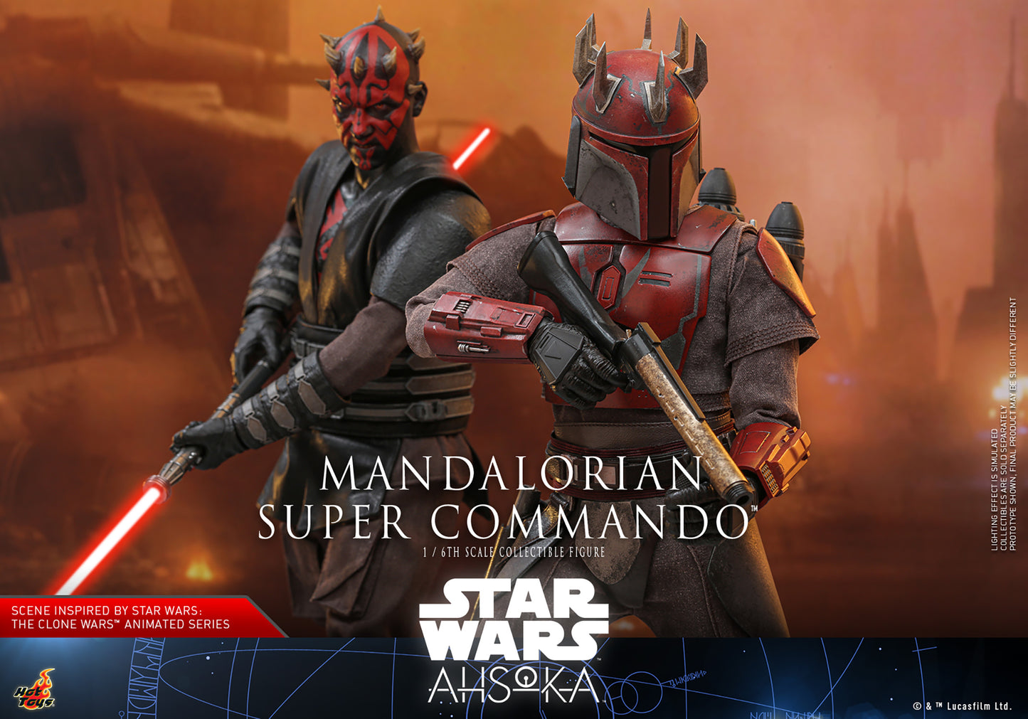 Star Wars: Ahsoka TMS127 Mandalorian Super Commando 1/6th Scale Collectible Figure