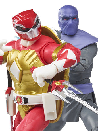 Power Rangers X Teenage Mutant Ninja Turtles Lightning Collection Morphed Raphael & Foot Soldier Tommy