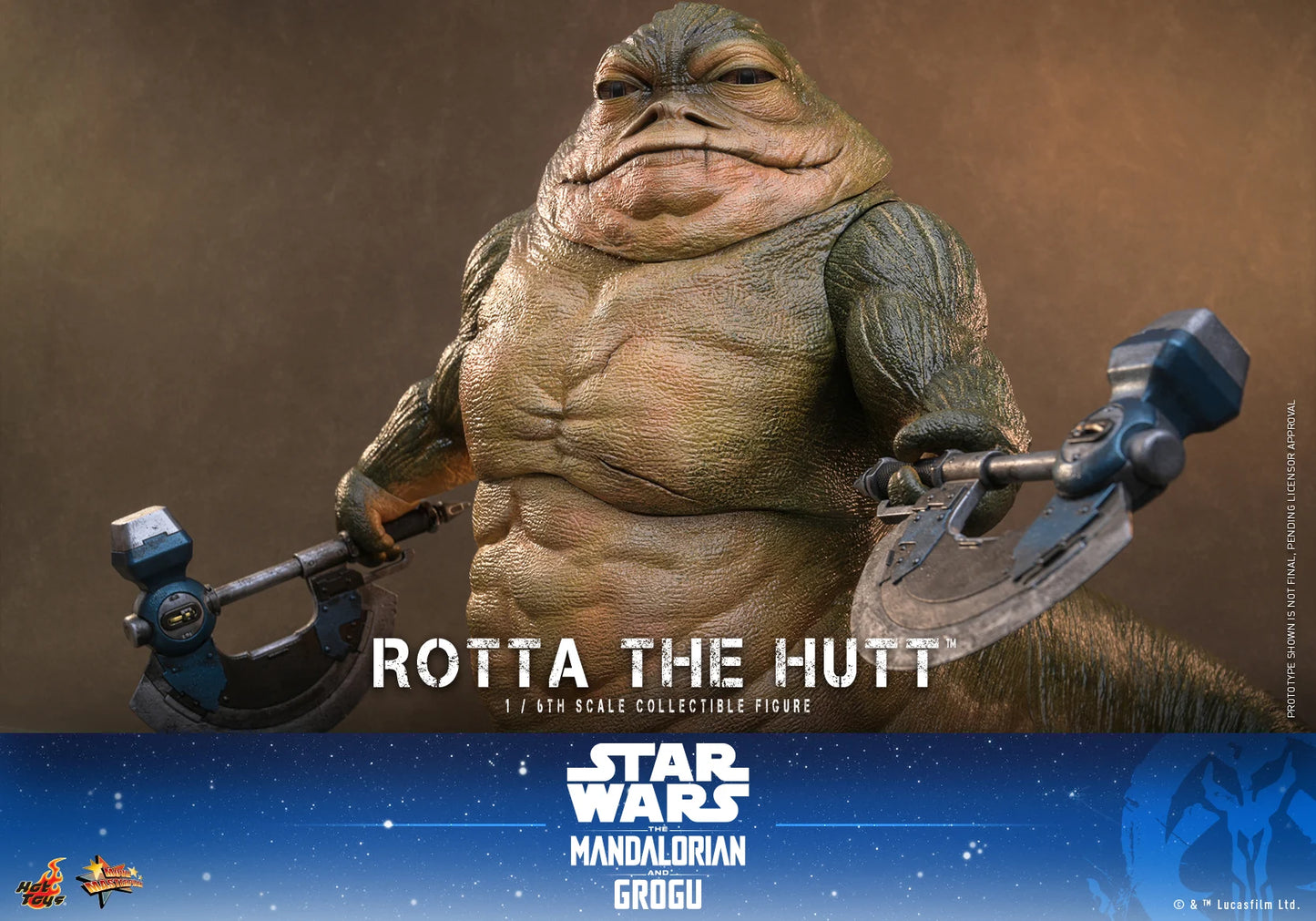 Pre-Order:Star Wars: The Mandalorian & Grogu MMS885 Rotta the Hutt 1/6th Scale Collectible Figure