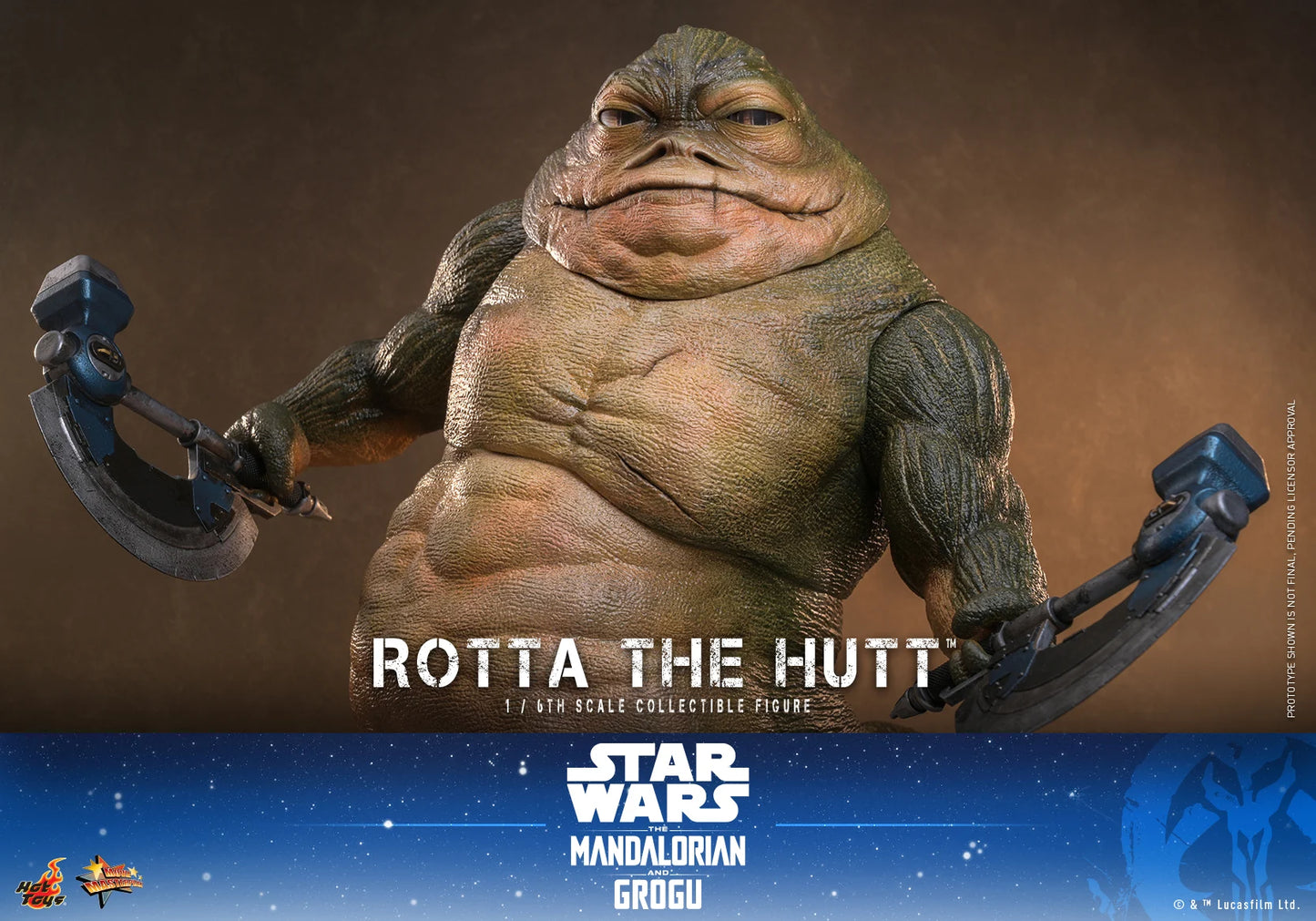 Pre-Order:Star Wars: The Mandalorian & Grogu MMS885 Rotta the Hutt 1/6th Scale Collectible Figure