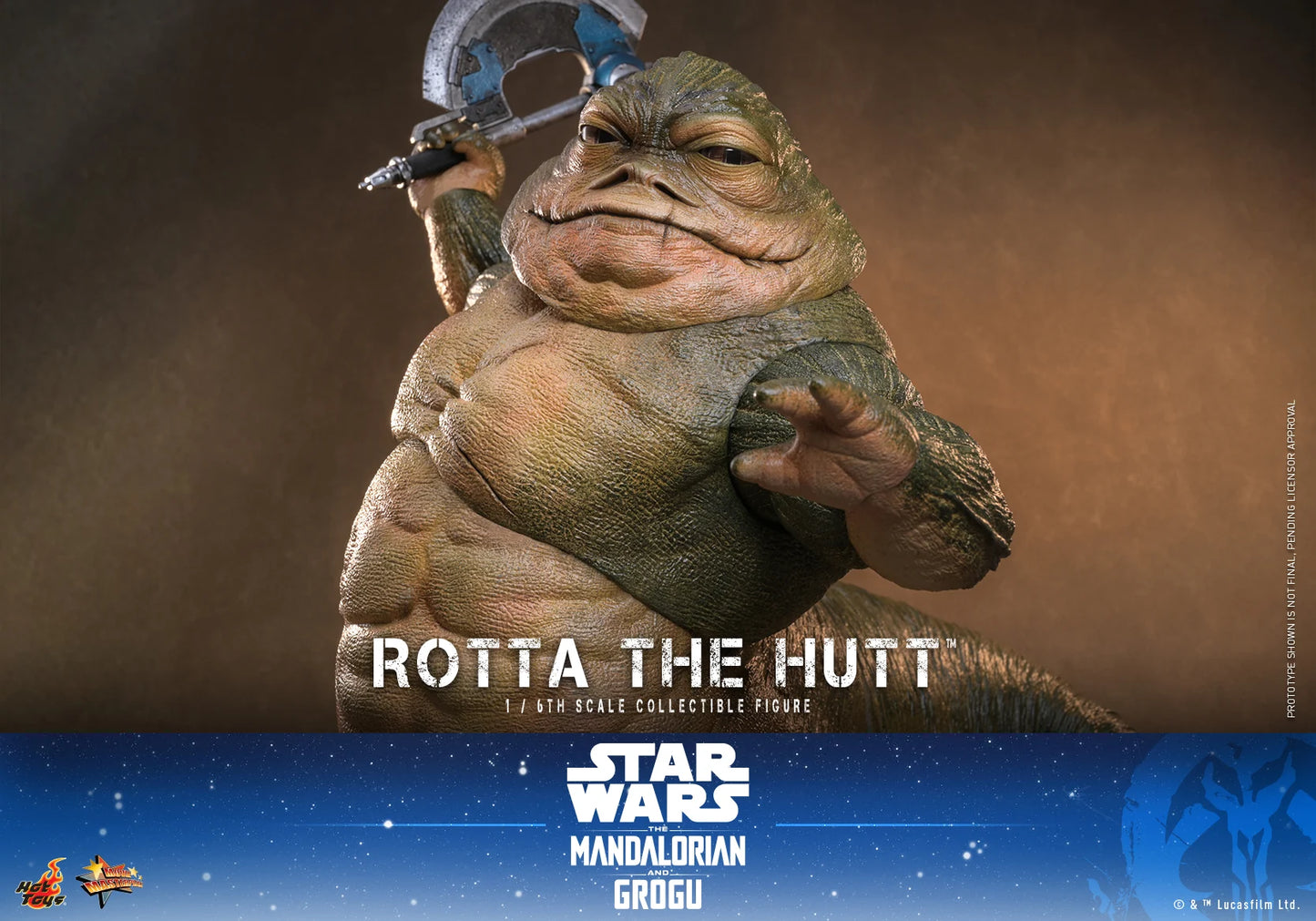 Pre-Order:Star Wars: The Mandalorian & Grogu MMS885 Rotta the Hutt 1/6th Scale Collectible Figure
