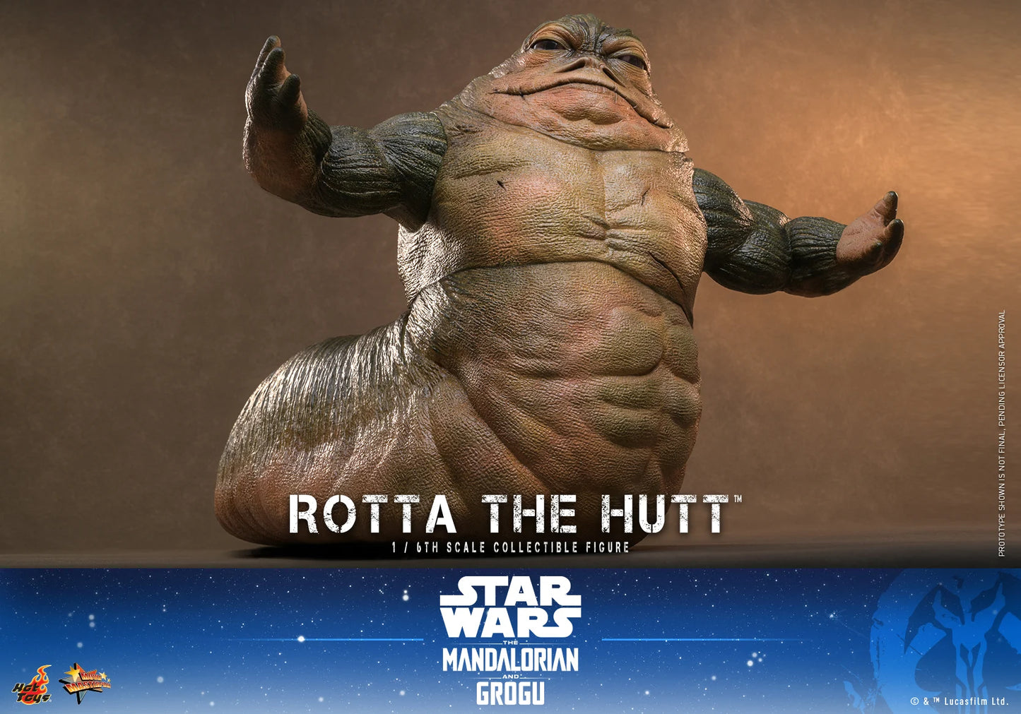 Pre-Order:Star Wars: The Mandalorian & Grogu MMS885 Rotta the Hutt 1/6th Scale Collectible Figure