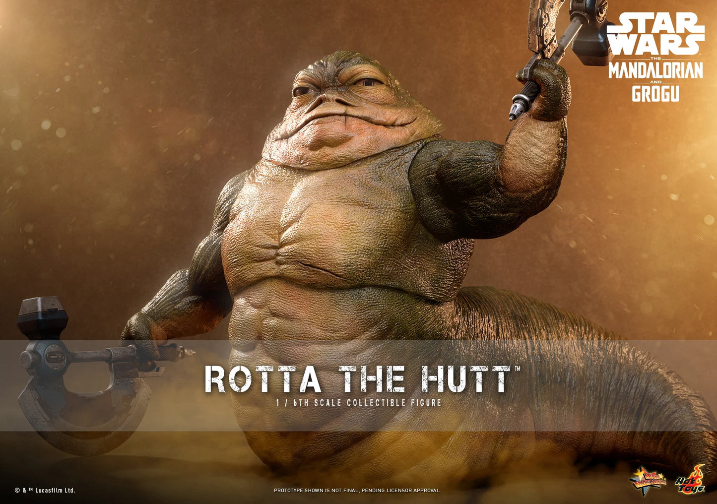 Pre-Order:Star Wars: The Mandalorian & Grogu MMS885 Rotta the Hutt 1/6th Scale Collectible Figure
