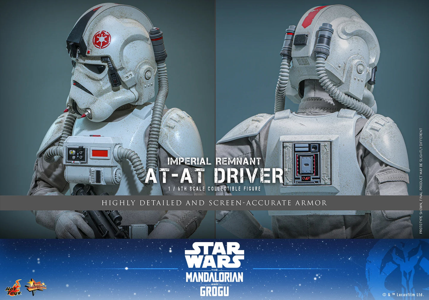 Pre-Order: Star Wars: The Mandalorian & Grogu MMS845 Imperial Remnant AT-AT Driver 1/6th Scale Collectible Figure