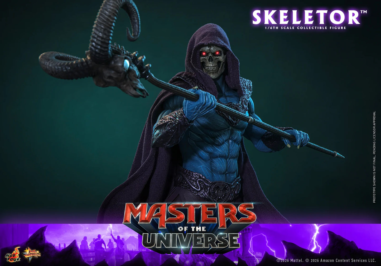 Pre-Order: Masters of the Universe (2026) MMS889 Skeletor 1/6th Scale Collectible Figure