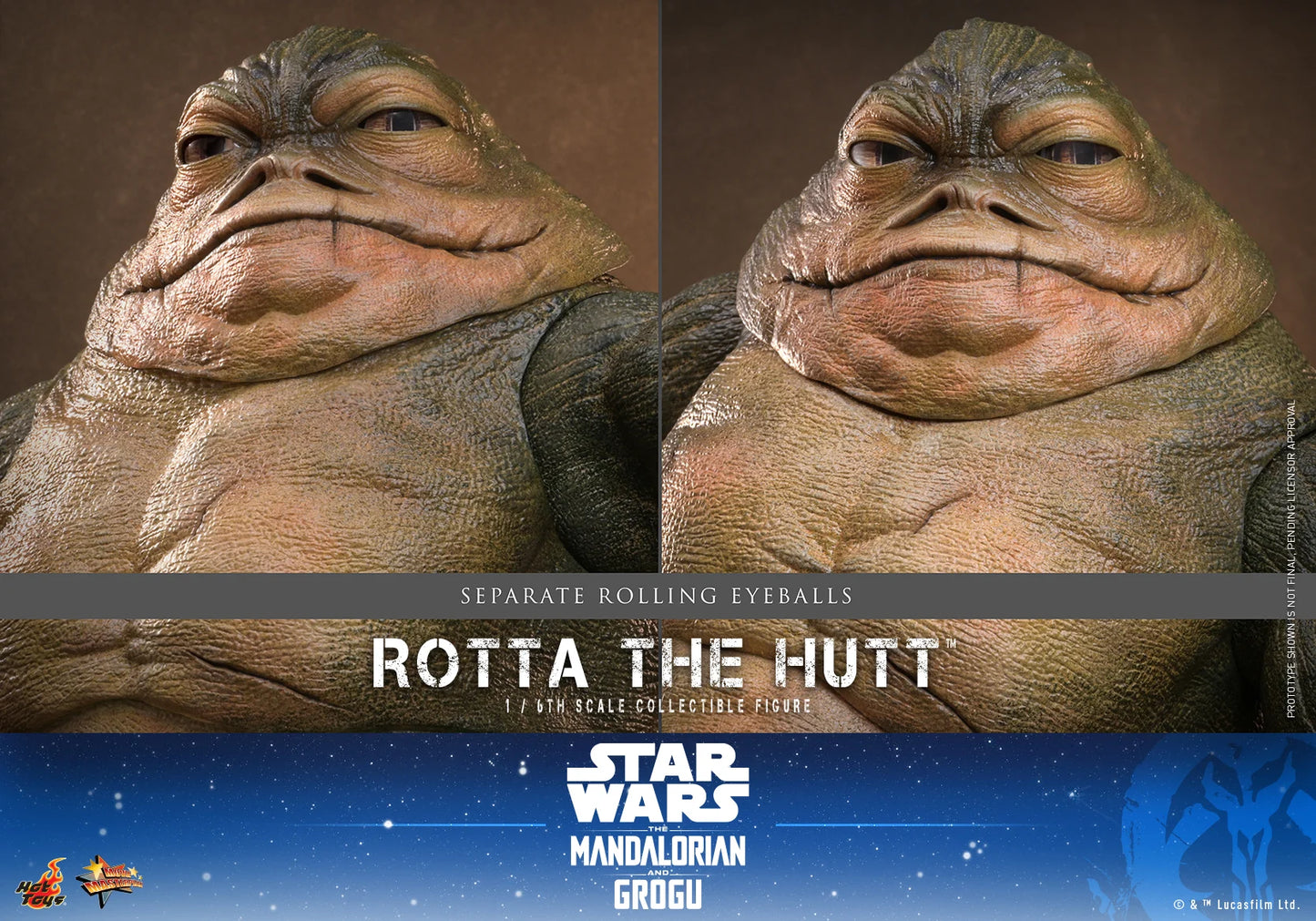 Pre-Order:Star Wars: The Mandalorian & Grogu MMS885 Rotta the Hutt 1/6th Scale Collectible Figure