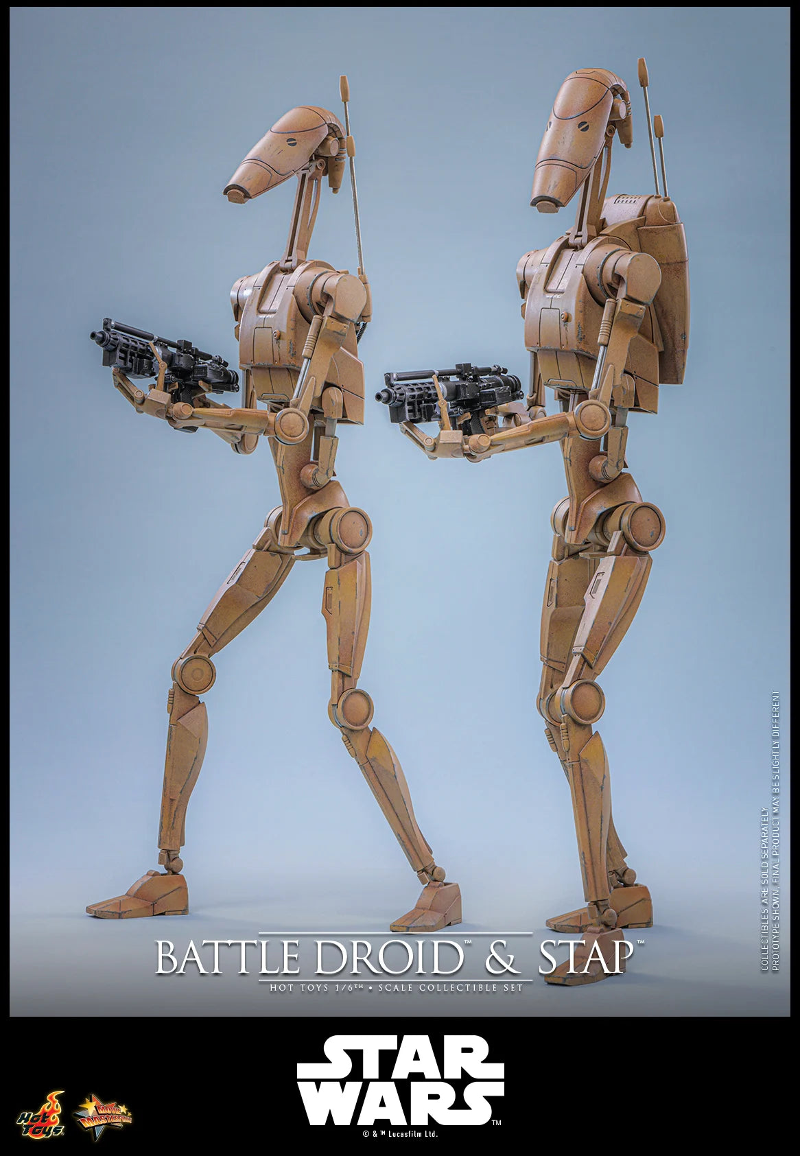 Pre-Order: Star Wars: The Phantom Menace MMS887 Battle Droid & STAP 1/6th Scale Collectible Figure and Vehicle Accessory