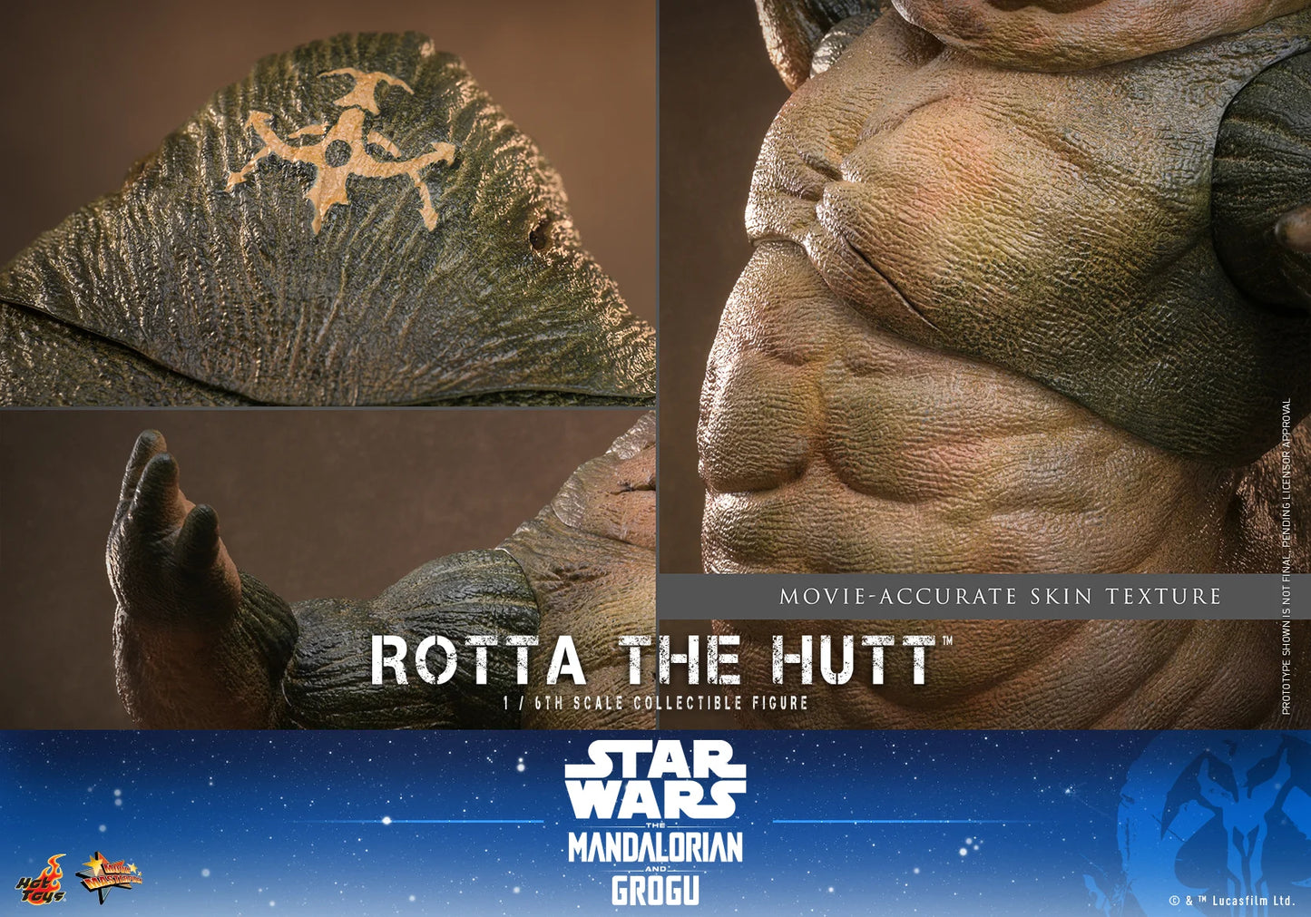 Pre-Order:Star Wars: The Mandalorian & Grogu MMS885 Rotta the Hutt 1/6th Scale Collectible Figure