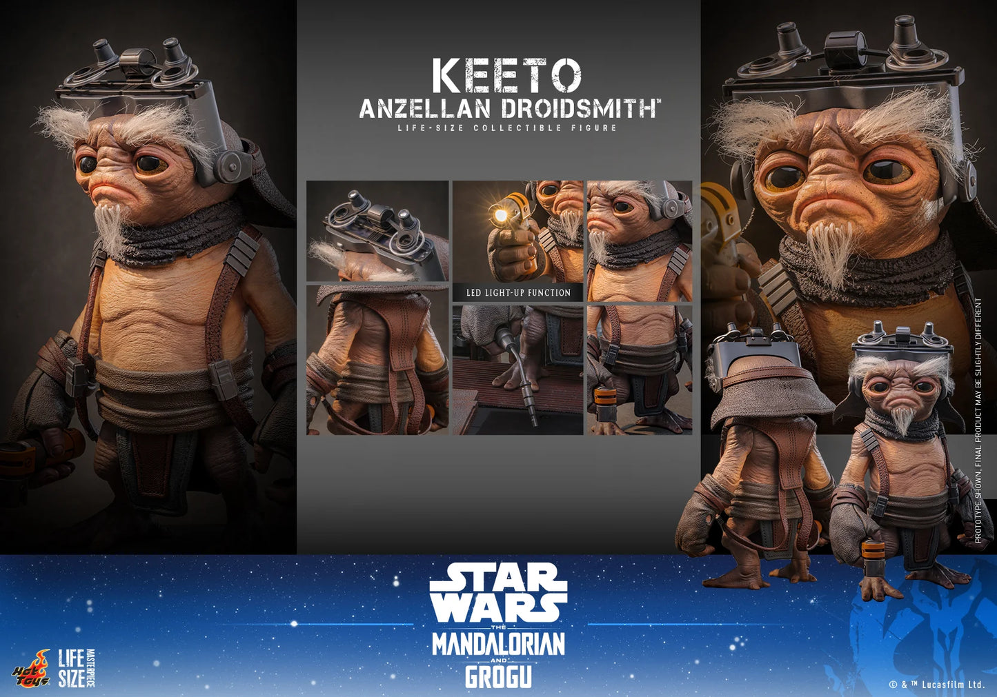 Pre-Order: Star Wars: The Mandalorian and Grogu LMS018 Keeto (Anzellan Droidsmith) Life-Size Collectible Figure