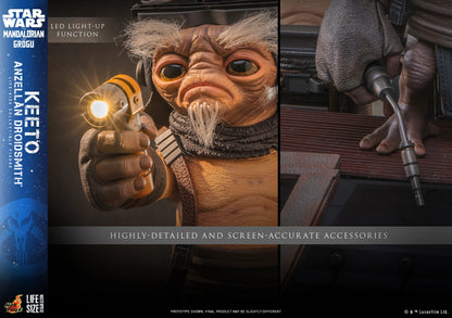 Pre-Order: Star Wars: The Mandalorian and Grogu LMS018 Keeto (Anzellan Droidsmith) Life-Size Collectible Figure