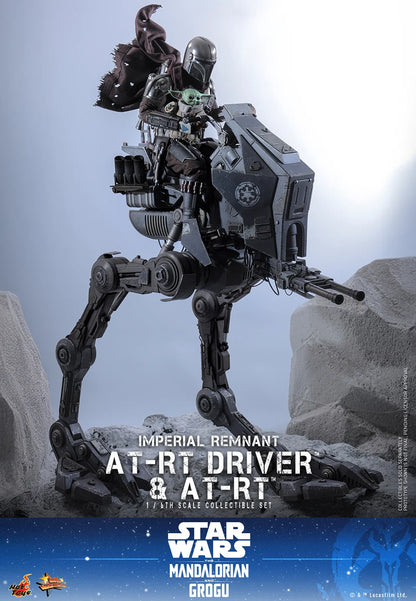 Pre-Order: Star Wars: The Mandalorian & Grogu MMS875 Imperial Remnant AT-RT Driver and AT-RT 1/6th Scale Collectible Figure and Vehicle Accessory