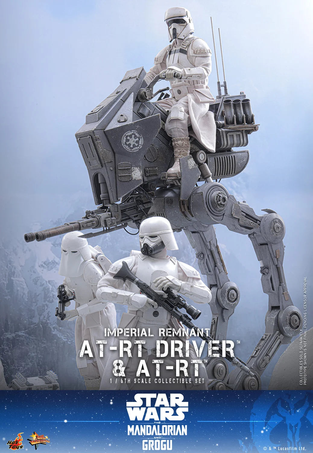 Pre-Order: Star Wars: The Mandalorian & Grogu MMS875 Imperial Remnant AT-RT Driver and AT-RT 1/6th Scale Collectible Figure and Vehicle Accessory