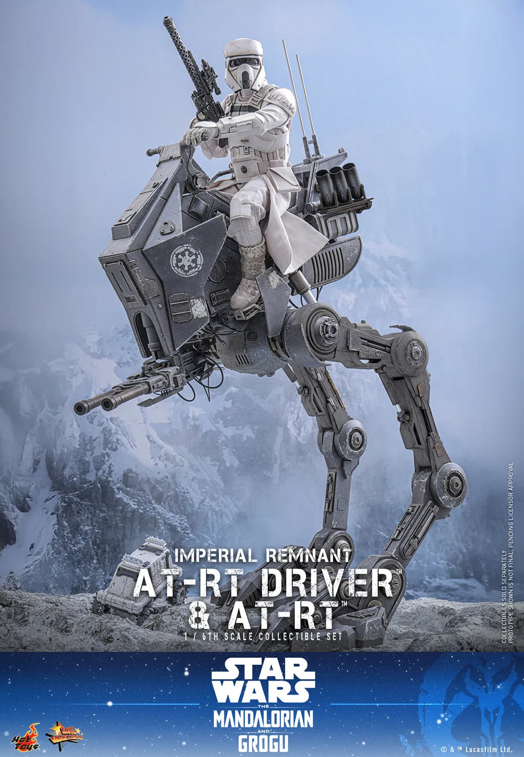 Pre-Order: Star Wars: The Mandalorian & Grogu MMS875 Imperial Remnant AT-RT Driver and AT-RT 1/6th Scale Collectible Figure and Vehicle Accessory