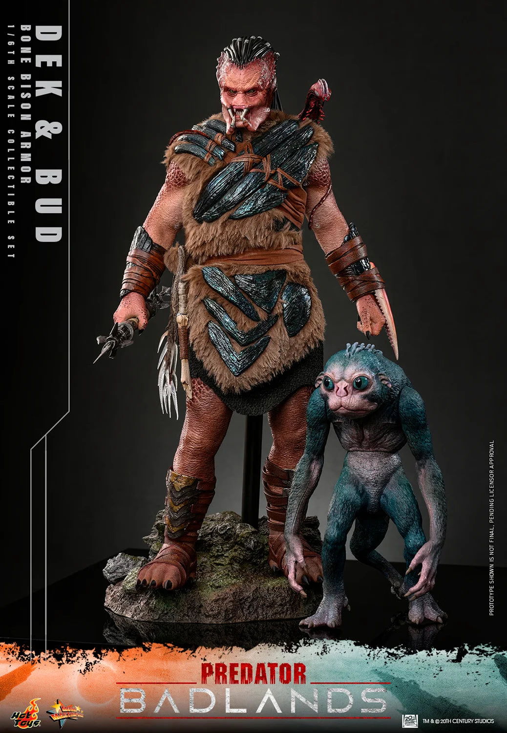 Pre-Order - Predator: Badlands MMS873 Dek (Bone Bison Armor) and Bud 1/6th Scale Collectible Figure