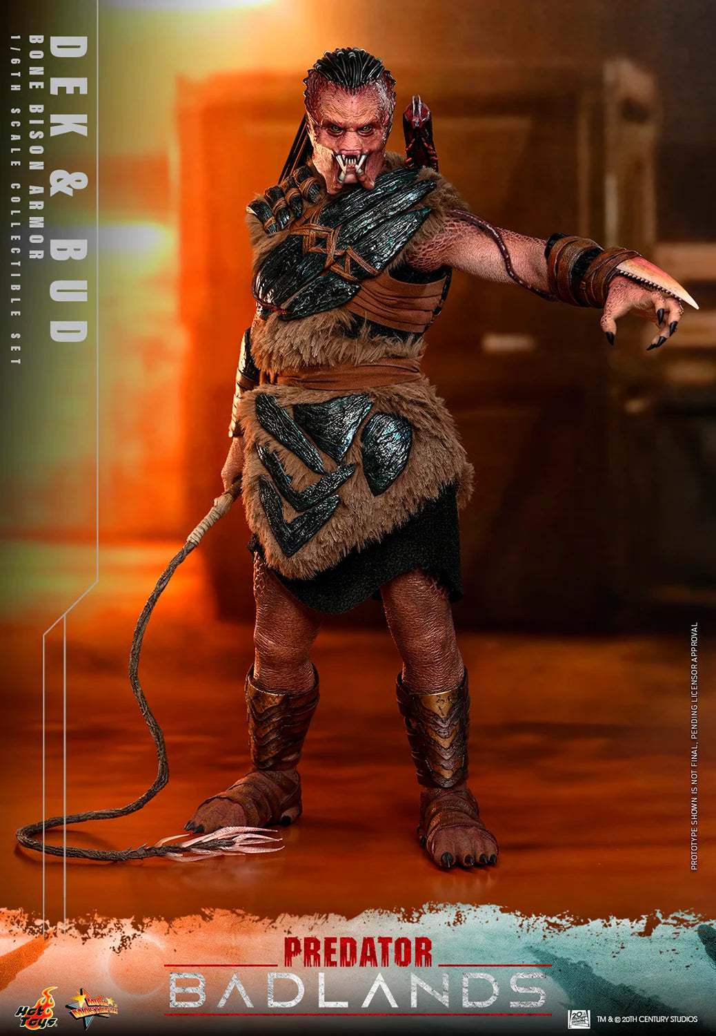 Pre-Order - Predator: Badlands MMS873 Dek (Bone Bison Armor) and Bud 1/6th Scale Collectible Figure