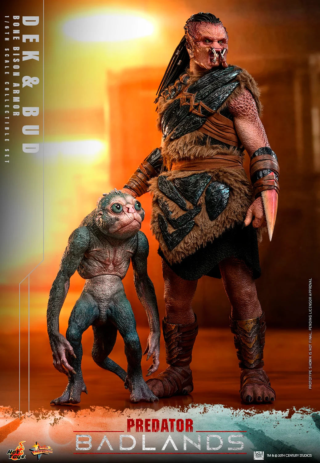 Pre-Order - Predator: Badlands MMS873 Dek (Bone Bison Armor) and Bud 1/6th Scale Collectible Figure
