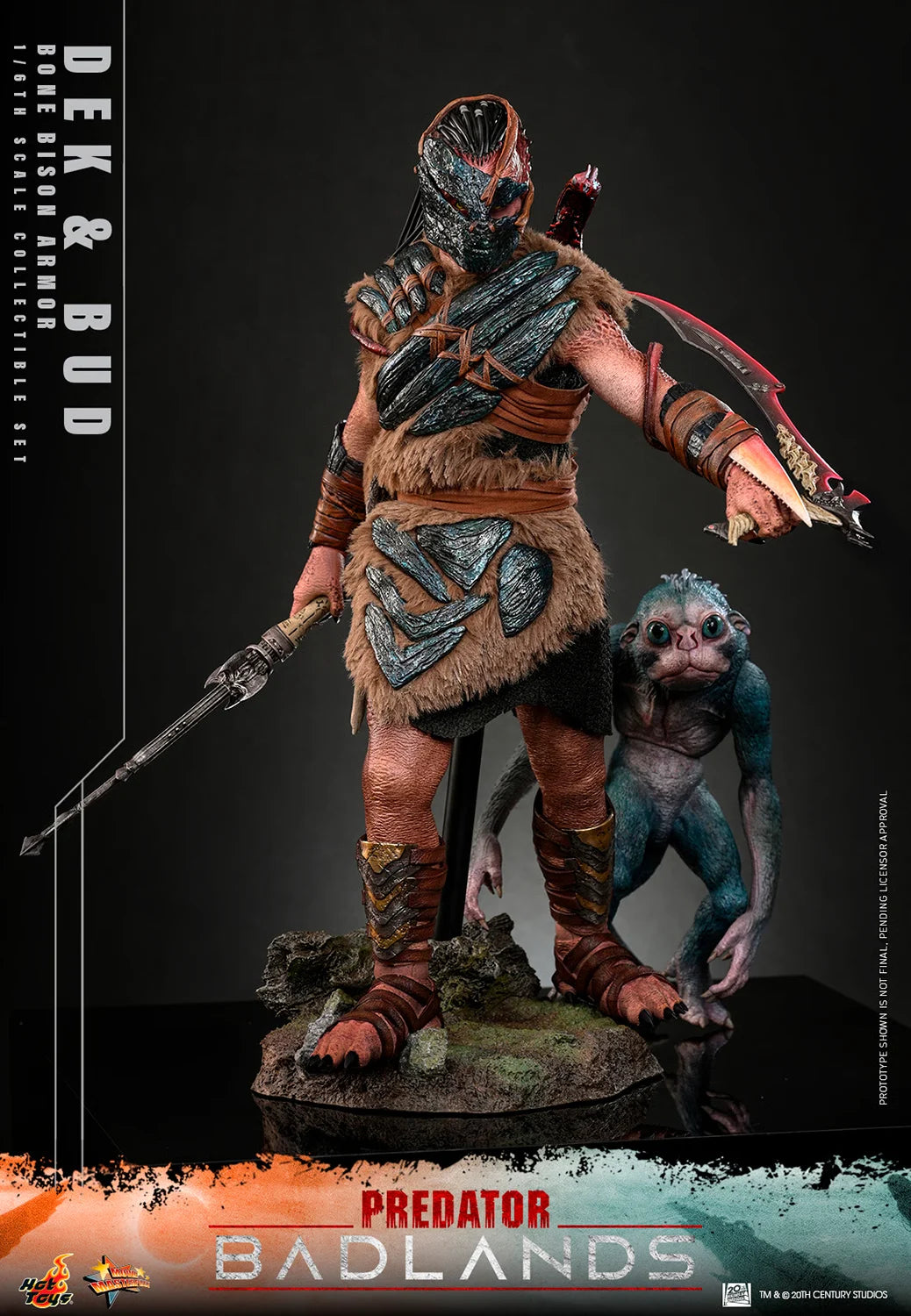Pre-Order - Predator: Badlands MMS873 Dek (Bone Bison Armor) and Bud 1/6th Scale Collectible Figure