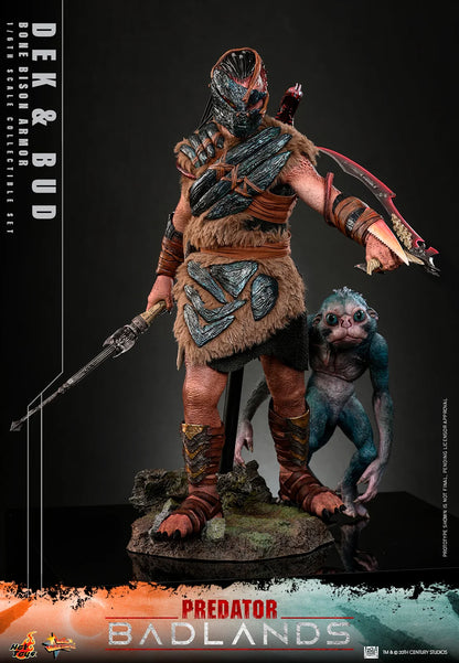 Pre-Order - Predator: Badlands MMS873 Dek (Bone Bison Armor) and Bud 1/6th Scale Collectible Figure